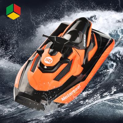 China RC Hobby QS Toys 1:47 2.4G RTR Toy Low Price New Year Remote Control Presents For Kid With Racing Sefl-Righting Rc Boat for sale