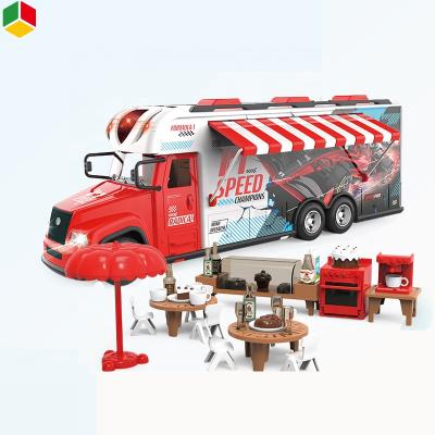 China 2022 New Arrival 2.4G Model QS Toy Trending Toy RC Remote Control Recreational Advertising Car Traveling Vehicle with Sound and Light for sale