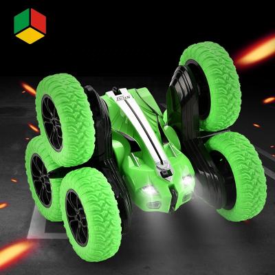 China RC Hobby QS Toys New Style 2.4G Remote Control Six-Rolled Double Sided Max Power Stunt Up RC Car Model With USB For Kid Gift for sale