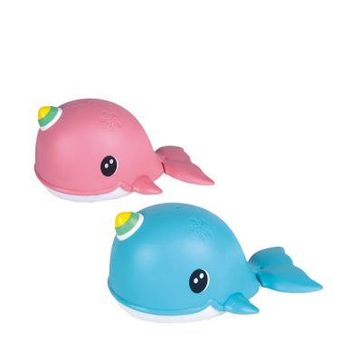 China Bath Toy Baby Wind Up Toys Fish Interaction Kids Bath Hower Tub Toys Animal Whale For Child for sale