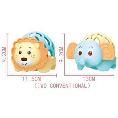 China Cartoon Musical Rattle Toy Funny Plastic Rattan Baby Water Animal Toys For Children for sale