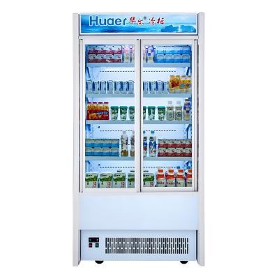 China Single-temperature Beverage Fridge Showcase Air Curtain Cheese Display Milk Fridge for sale