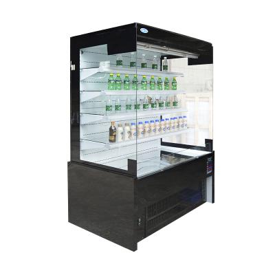 China Single-temperature air curtain refrigerator showcase wall display multideck refrigerator for sale