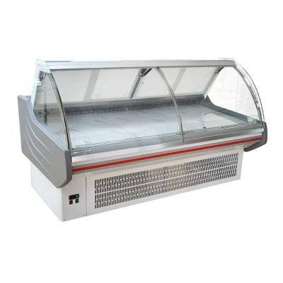 China Single-temperature Supermarket Equipment Large Cooked Food Fresh Meat Display Cabinet for sale