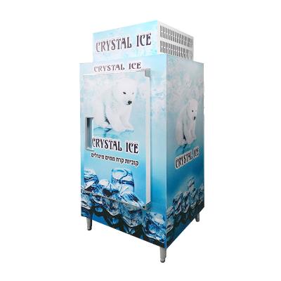 China Single-temperature CE Custom Ice Storage Box Door Gas Station Solid Ice Storage Bin for sale