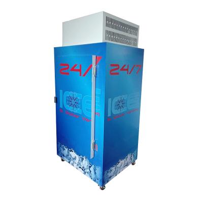 China Single-temperature Foshan factory solid door ice bagged gas station ice storage freezer for sale