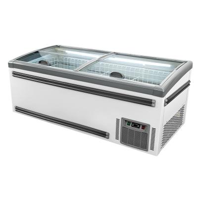 China Type Meat Single-temperature Island Refrigerator r290 Combined Island Freezer Supermarket Refrigeration for sale