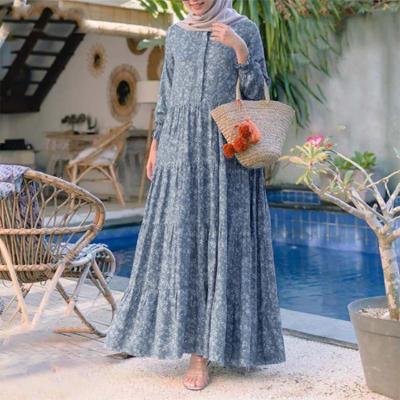 China Solid Colors Dubai Clothing Muslim Islamic Clothing Abaya Muslim Abaya Dress Wholesale Drop Price Long Sleeve Dress Supplier For Plus Size Dress for sale