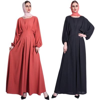 China Black fabric eid designs Dubai abaya islamic ajman Woman big sleeve breath abaya dress wholesale from turkey for sale