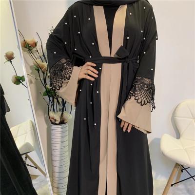 China Embroidered Dubai Front Abaya Front Rab Jilbab Jilbab Open Islamic Abaya Dresses Modern Islamic Costume Turkish Open Abaya for sale