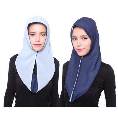 China Two Sides Use Malaysia Hijab Women Headwear Tube Hijabs New Design Silk Scarf 2 Sides Muslim Scarves for sale