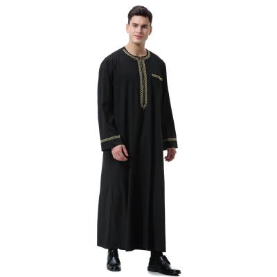 China Special Hot Selling High Quality Muslim Arab Islamic Men's Dubai Cloth Plus Size Maxi Dress Comfortable Feel Clothing for sale