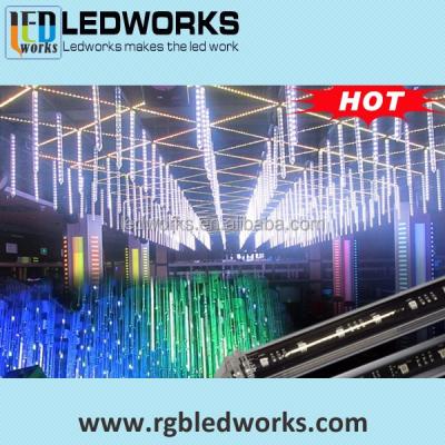 China 3D effects DMX512 led vertical tube SPI led meteor tube light used with Madrix Nebula for sale