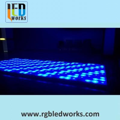 China 48pcs LED 16pixels LWS-RGBD500500-DMX-12V4816 Music Activated DMX LED Dance Floor Light for sale