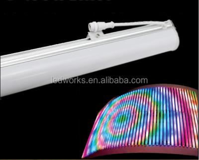 China Aluminum full color dmx led video tubes , music activated digital tube for building facade for sale