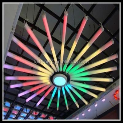 China Aluminum 0.5m, 1m, 1.5m, 2m long dmx rgb led digital tube outdoor 3D wall decoration for sale