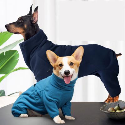 China Hot Sale Winter Fleece Dog Pajamas Fleece Stocked Outdoor Warm Windproof Soft Overalls for sale