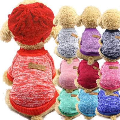 China Stocked Warm Dog Clothes Chihuahua Jacket Coat Cat Clothes Puppy Sweater Winter Dog Coat Clothing XS-2XL For Small Animals for sale