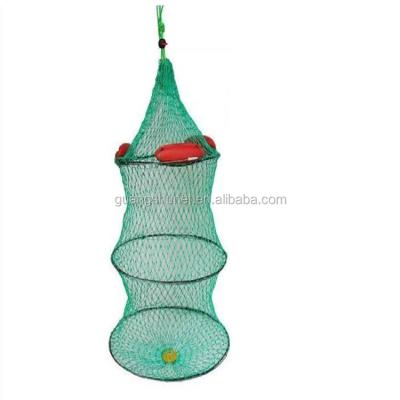 China Multifilament Fishing Protection Fish Net Bag Three Floating Foldable Fishing Nets Keeper Net for sale