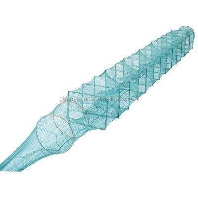 China Multifilament Aquaculture Fish Cage HDPE Long Shrimp Fishing Trap Crayfish Trap Trap for sale