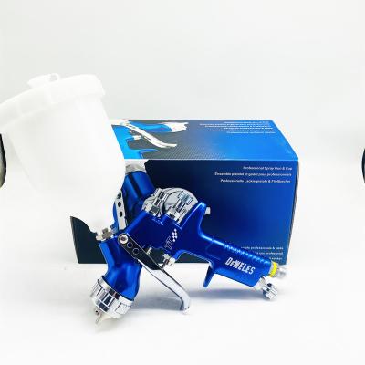 China Paint For Car DEWELES HVLP Spray Paint Gun 1.3mm Airbrush AL Pure Forge Airless Spray Gun For Tool Airbrush TT Pneumatic Paint Sprayer car for sale