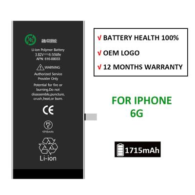 China Mobile Phones Mobile Phone Bateria For Phone 6s Original 0 Cycle 1715mah For Replacement Phone 6s Battery Bateria For Phone 6s for sale