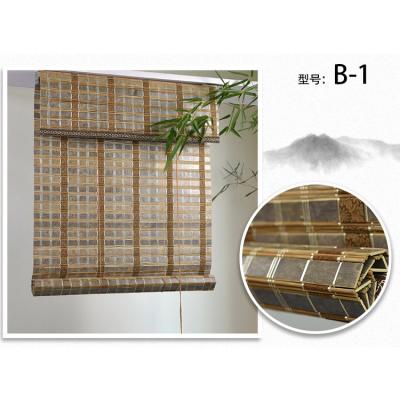 China Traditional UV Roll Up Nature Color Bamboo Shade Roll Curtain for sale