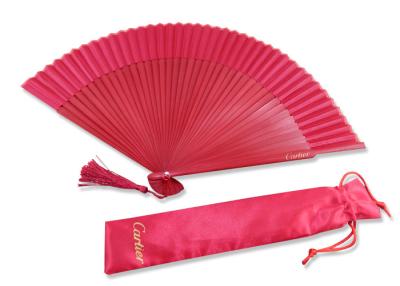 China Eco - Friendly Bamboo Folding Fan Hand Held Bamboo Fans With Custom Logo for sale