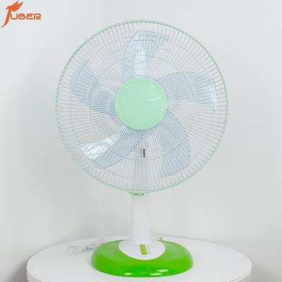 China Quiet Green 16 Inch High Speed ​​Tabletop Fan Household Oscillating Electric Table Fan 5AS Fan Blades for sale