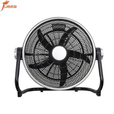 China Hot Selling Custom Motor Outdoor Large 20 Inch Quiet Black Industrial Electric Floor Fan 220v 20 Inch Box Fan for sale