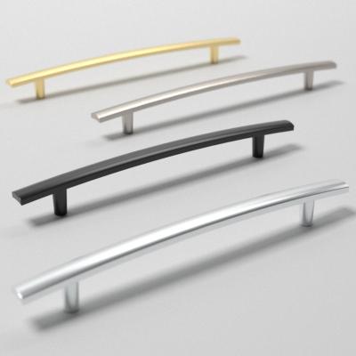 China Hot New Unique Zinc Alloy Fancy Easy Installation Wardrobe Cabinet Handle Long Pull for sale