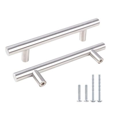 China Modern Stainless Steel Sideboard Door T-Bar Pull Handle For Furniture Drawer Dresser for sale