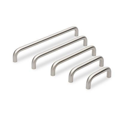 China Modern Steel D Shape Cabinet Drawer Pull Handles Furniture Dresser Pulls Closed Drawer Kitchen Handle for sale