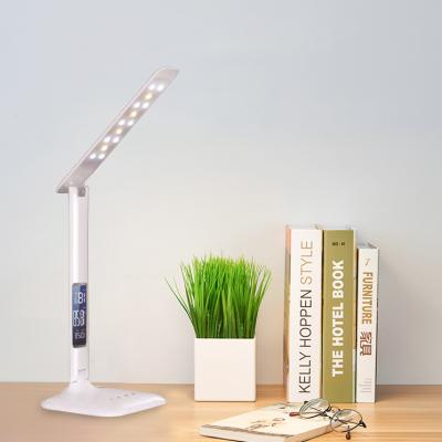 China Modern folded desk lamp with calendar and temperature for sale