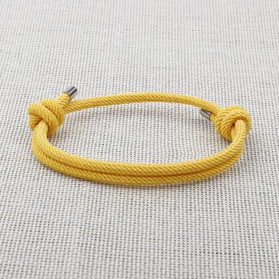 China FASHIONABLE Charms Shape Bracelet Making Milan Logo Anchor Hook Adjustable Custom Woven Rope Bracelets Rope Man Woman Engraved for sale