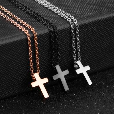 China FASHIONABLE in Current Wholesale Price Women Men Fashion Titanium Cross Necklace Pendant for sale