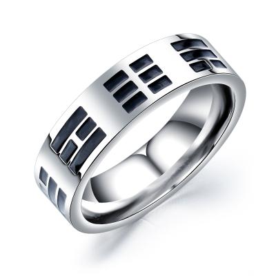 China Factory Direct High Quality Men Ring Stainless Steel Simple Design FASHIONABLE for sale