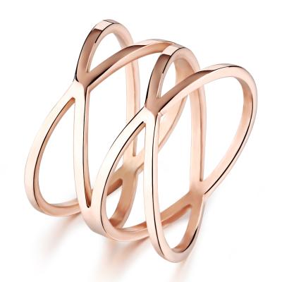 China Trendy Factory Direct Hot Popular Jewelry Infinity Stainless Steel Women New Trendy Rings for sale