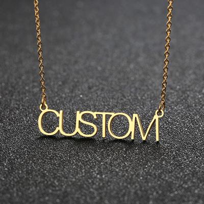 China FASHIONABLE Wholesale Cheap Custom Stainless Steel Couples Pendant Necklace For Lover for sale