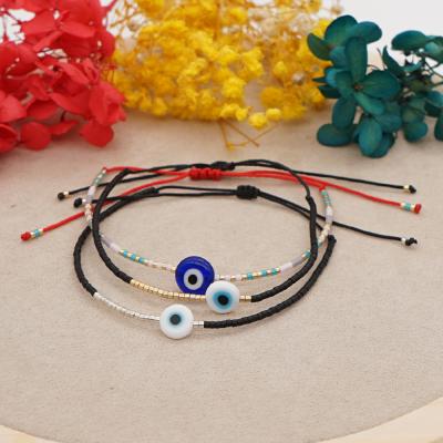 China New Arrival FASHIONABLE Miyuki Seed Beads Bracelet Evil Eye Jewelry Bracelets Women for sale