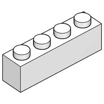 China Building Toy 1*4 High Building Blocks Bricks Cube To Plate Long Bar Spare Parts Compatible With Major Brands for sale