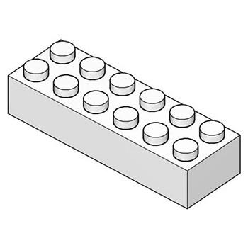 China Thick Building Toy 2*6 Building Blocks Bricks Cube Long Square Bar Replacement Parts Compatible With Major Brands for sale