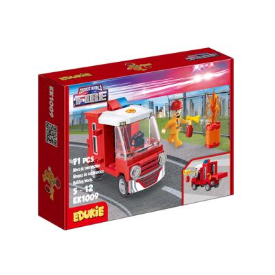 China High Quality Fireman Car Rescue Building Toy Popular Emergency Building Blocks Set Construction Kids Toys for sale