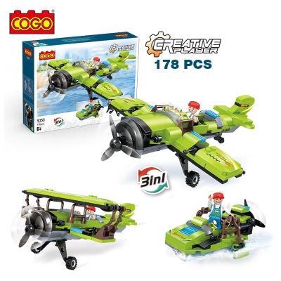 China COGO building toy 3 in 1 flat educational toys flying building blocks come together for kids for sale