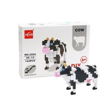 China Construction Toy Micro Building Blocks Super Cute Animal Shaped Kids Puzzle Mini 3D Plastic Toy DIY Children Educational DIY Gift for sale