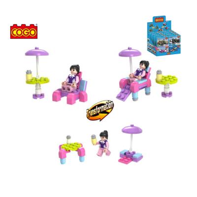 China Building block toy 16 attractive design mix of building brick toys boys and girls figures toys for sale