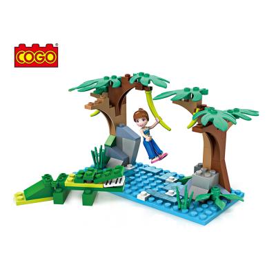 China Building Toy COGO 90PCS Girls 3D Construction Assembled Building Block Toys Compatible for sale