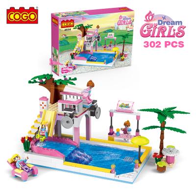 China Compatible Building Toy COGO 302 PCs Friends Bricks Figures Kids Toys Girls Children Building Blocks for sale