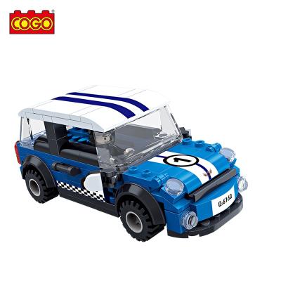 China Educational Toy COGO 182 PCS Back Building Building Block Fashion Car Assembly Building Block DIY Pull Back Toys For Children for sale