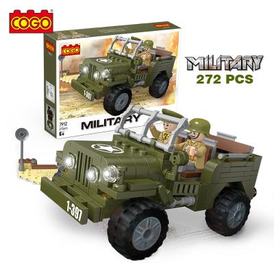 China The COGO 255 ​​PCS 3D Educational Building Block Toy Army Station Toys For Children for sale